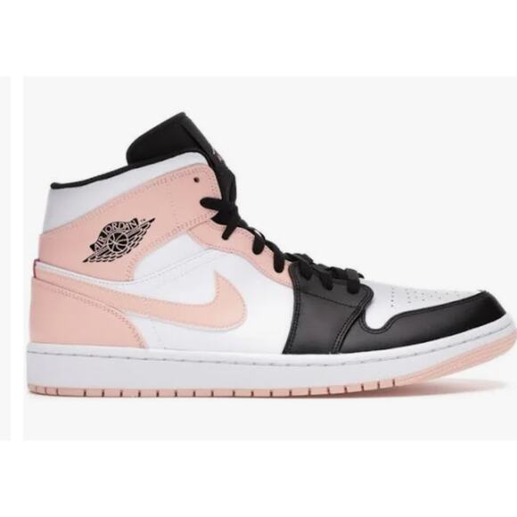 Nike Air Jordan 1 Mid Crimson Tint Sneaker 554724-133 Preppy Men's 10.5 - Picture 1 of 10